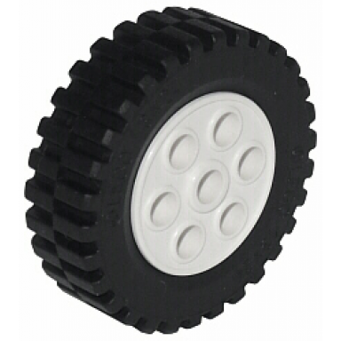 white wheel 30mm d x 13mm 13 x 24 model team with black tire 13 x 24 model team 2695 2696