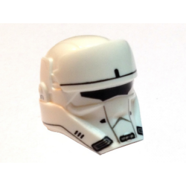 white minifigure headgear helmet sw hovertank pilot pattern