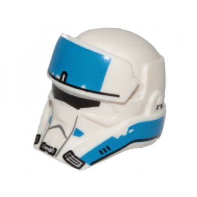 white minifigure headgear helmet sw imperial transport pilot pattern