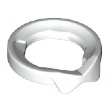 white minifigure neck collar