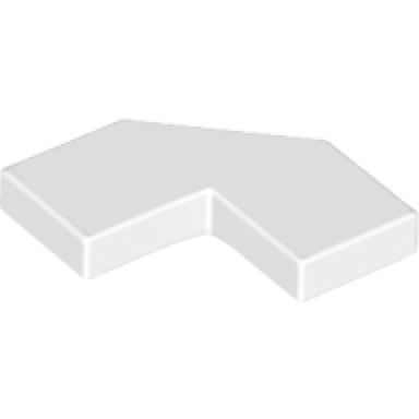 white tile modified facet 2 x 2