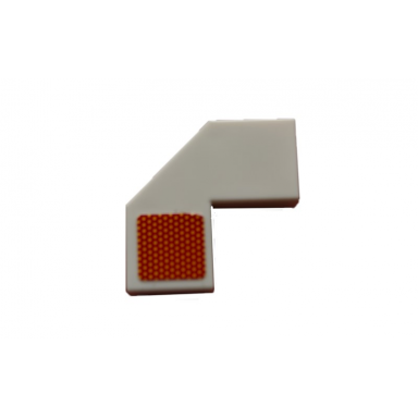 white tile modified facet 2 x 2 with square rear red reflector pattern model left side sticker - set 42078