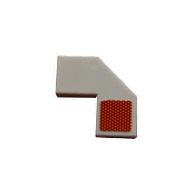 white tile modified facet 2 x 2 with square rear red reflector pattern model right side sticker - set 42078