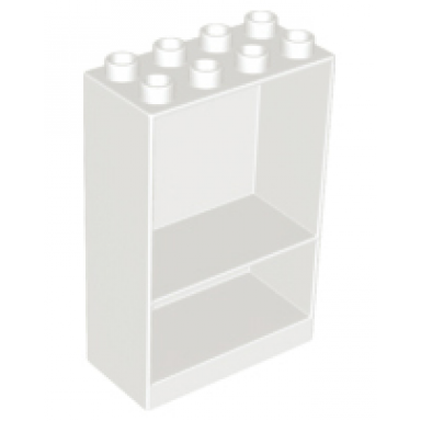 white duplo furniture cabinet 2 x 4 x 5