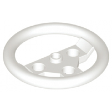 white technic steering wheel large