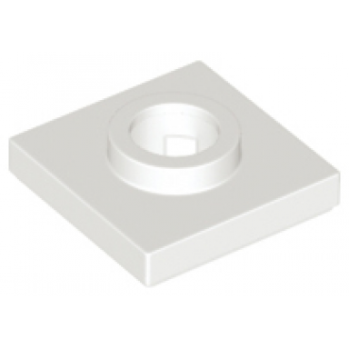 white turntable 2 x 2 square base