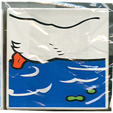 duplo tile 2 x 2 x 1 with duck mosaic picture 05 pattern