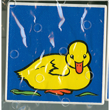 duplo tile 2 x 2 x 1 with duck mosaic picture 11 pattern