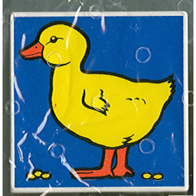 duplo tile 2 x 2 x 1 with duck mosaic picture 12 pattern