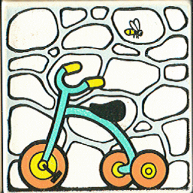 white duplo tile 2 x 2 x 1 with park mosaic picture 18 pattern