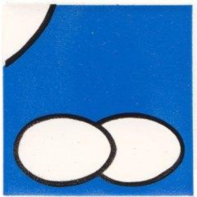 white duplo tile 2 x 2 x 1 with chicken mosaic picture 18 pattern