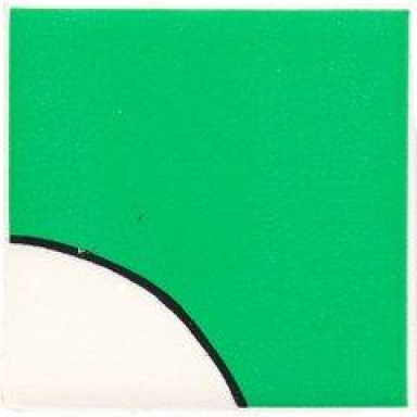 white duplo tile 2 x 2 x 1 with rabbit mosaic picture 03 pattern