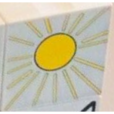 white duplo tile 2 x 2 x 1 with outdoors mosaic picture 06 pattern