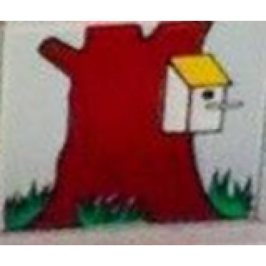white duplo tile 2 x 2 x 1 with outdoors mosaic picture 16 pattern