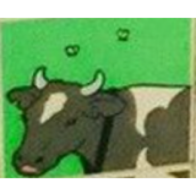 white duplo tile 2 x 2 x 1 with farming mosaic picture 11 pattern