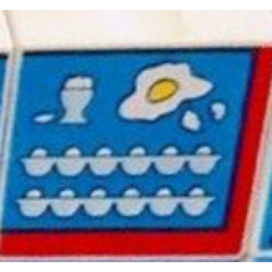 white duplo tile 2 x 2 x 1 with farmhouse mosaic picture 05 pattern