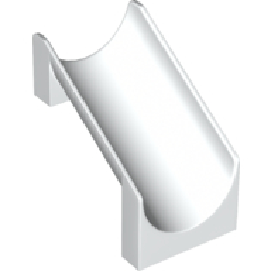 white slide playground 4 x 6 x 6 straight