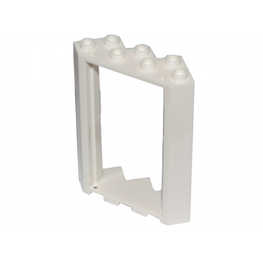 white door frame 4 x 4 x 6 corner