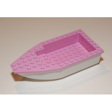 white boat hull unitary 16 x 8 with bright pink top 28533 28535