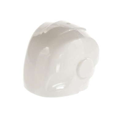 white minifigure headgear helmet armor plates and ear protectors