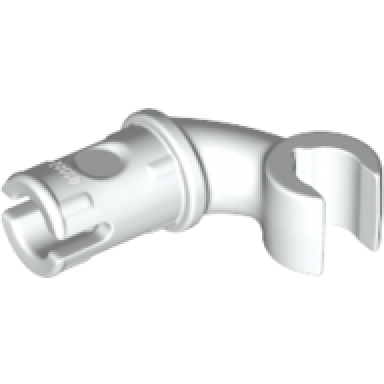 white arm and hand short with pin - vertical grip