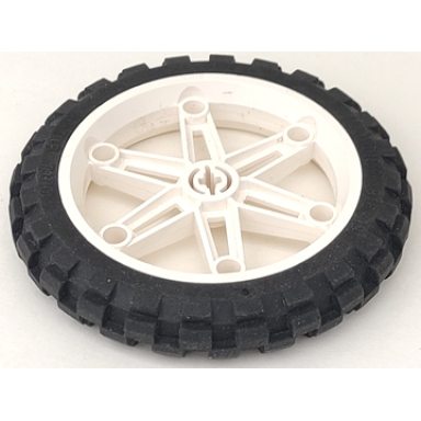 white wheel 61.6mm d x 13.6mm motorcycle with black tire 81.6 x 15 motorcycle 2903 2902
