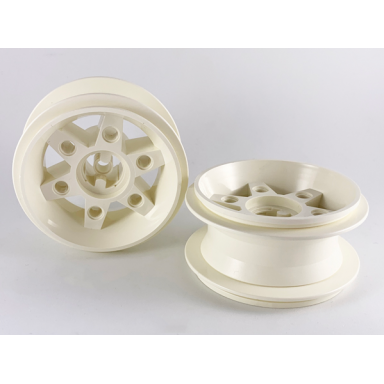 white wheel 81.6 x 34 six spoke