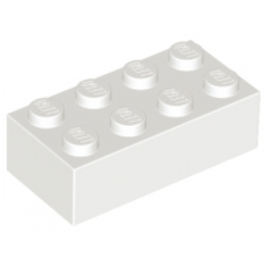 white brick 2 x 4