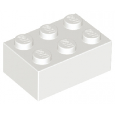 white brick 2 x 3