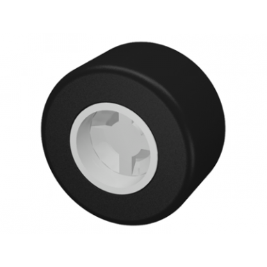 white wheel 8mm d x 9mm for slicks hole round for wheels holder pin with black tire smooth small wide slick 30027a 30028