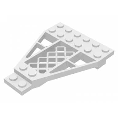 white wedge plate 8 x 6 x 2 3 with grille