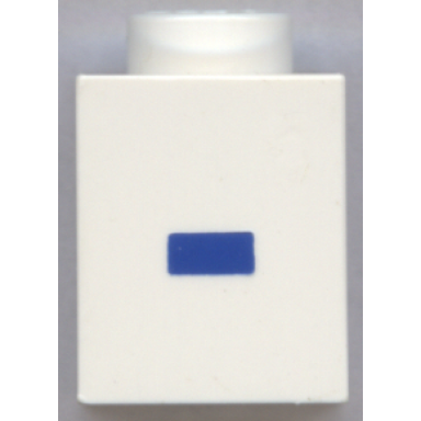white brick 1 x 1 with blue dash hyphen minus sign - pattern bold font