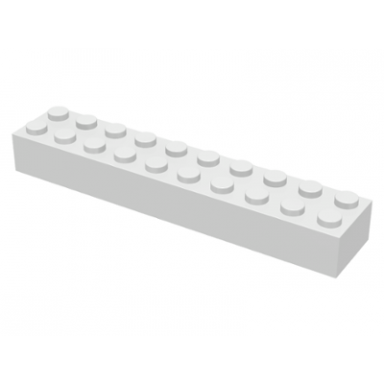 white brick 2 x 10