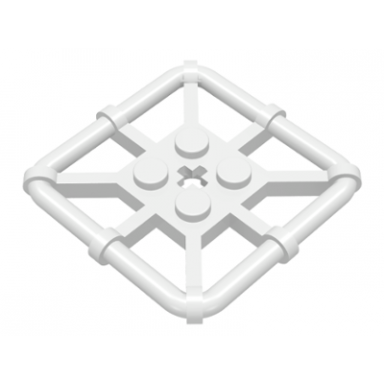 white plate modified 2 x 2 with bar frame square