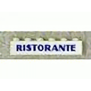 white brick 1 x 6 with blue ristorante pattern