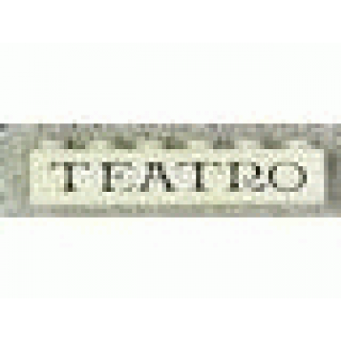 white brick 1 x 6 with black teatro thin pattern