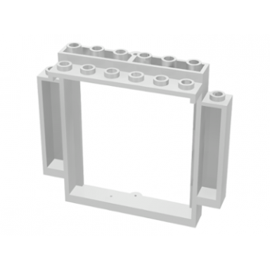 white door frame 2 x 8 x 6 swivel with bottom notches