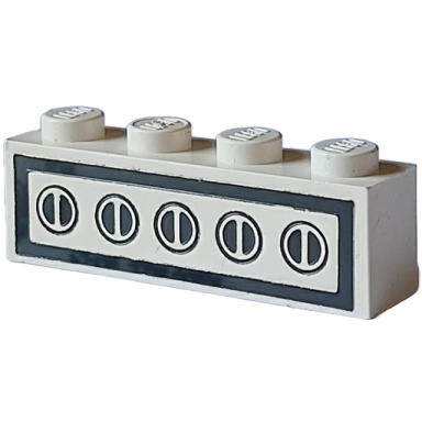white brick 1 x 4 with homemaker stove switch pattern