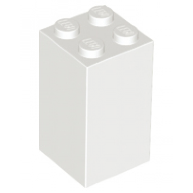white brick 2 x 2 x 3