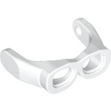 white minifigure visor goggles
