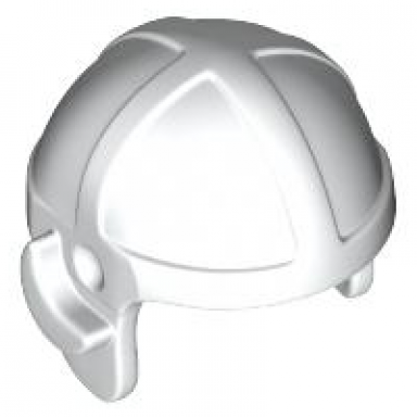 white minifigure headgear cap aviator