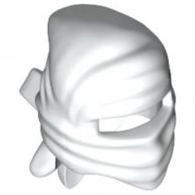white minifigure headgear ninja wrap