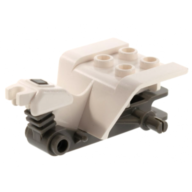 white tricycle body top with dark gray chassis 30187 30188