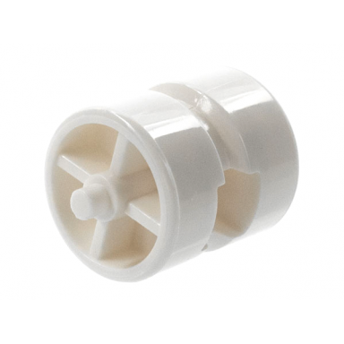 white wheel center wide with stub axles tricycle