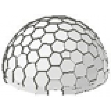 white cylinder hemisphere 4 x 4 multifaceted