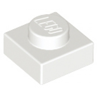 white plate 1 x 1