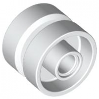 white wheel 18mm d x 14mm