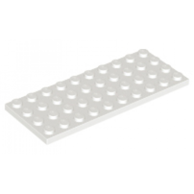 white plate 4 x 10