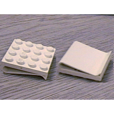 white scala jewelry plate modified 4 x 4 with clip on back