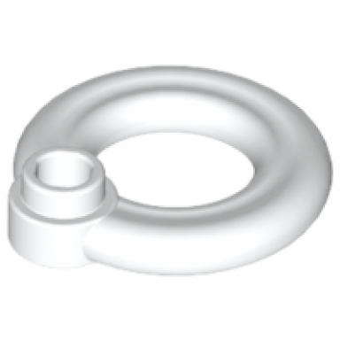 white minifigure utensil flotation ring life preserver